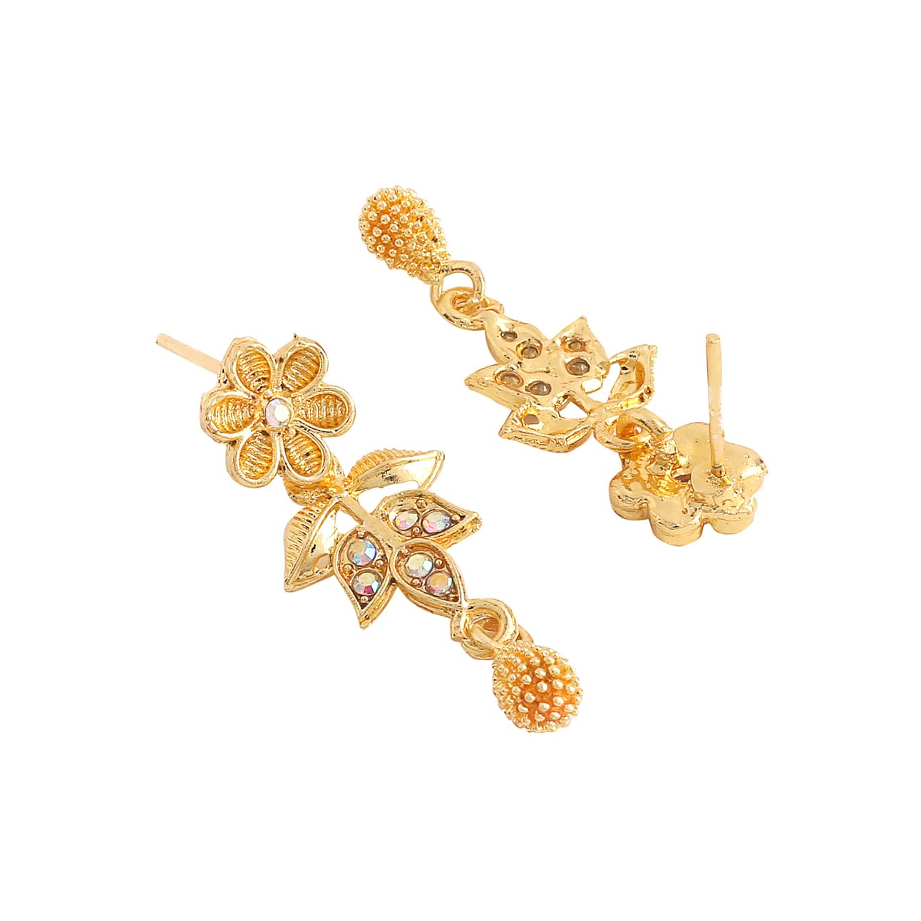 Yellow Chimes Jewellery Set for Women and Girls Crystal Bridal Jewellery Set for Wedding | Bridal Jewellery Set | Birthday Anniversary Gift for Girls & Women