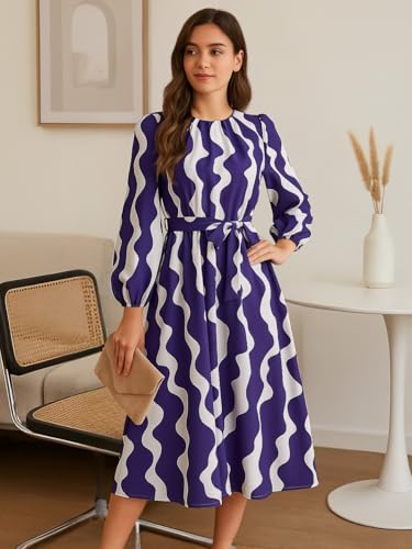Leriya Fashion Printed Maxi Dresses for Women – Trendy Long One Piece Summer Outfit | Lightweight Flared Dress for Casual & Holiday Wear