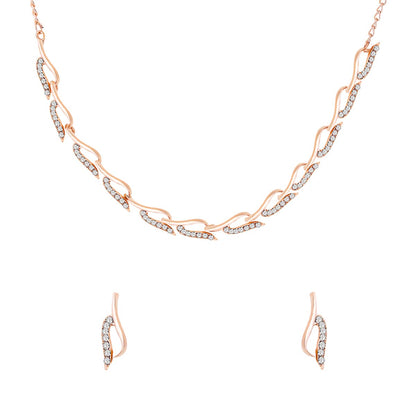 Yellow Chimes Jewellery Set for Women and Girls Crystal Bridal Jewellery Set for Wedding | Bridal Jewellery Set | Birthday Anniversary Gift for Girls & Women