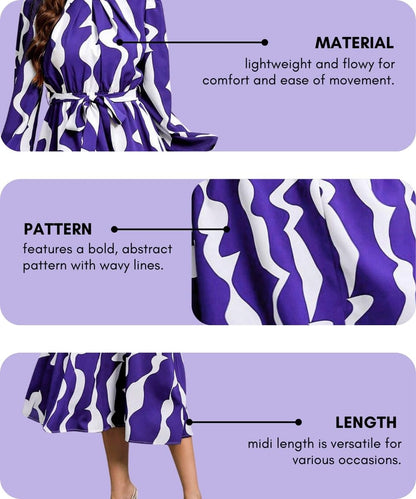 Leriya Fashion Printed Maxi Dresses for Women – Trendy Long One Piece Summer Outfit | Lightweight Flared Dress for Casual & Holiday Wear