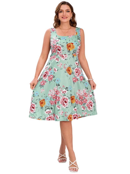 KATECLO Women's & Girls Midi Solid Cami Casual Dress