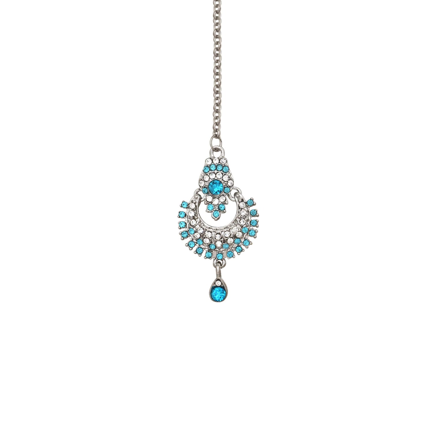 Atasi International Delightful Rhodium Silver Plated Alloy Choker Necklace Set For Women