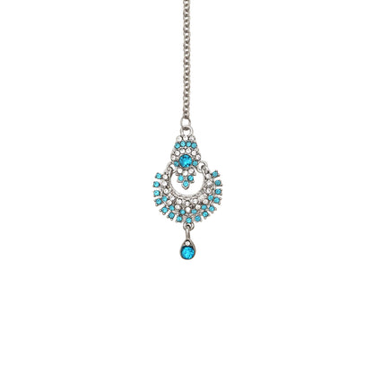Atasi International Delightful Rhodium Silver Plated Alloy Choker Necklace Set For Women