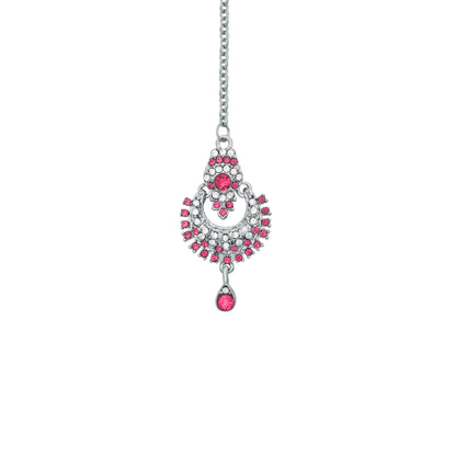 Atasi International Delightful Rhodium Silver Plated Alloy Choker Necklace Set For Women