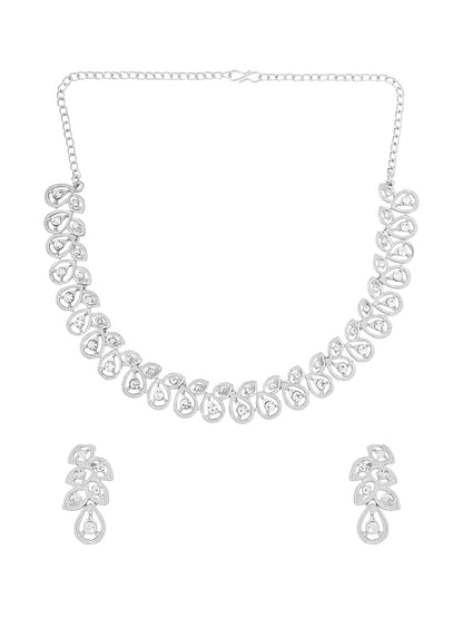 Yellow Chimes Jewellery Set for Women and Girls Crystal Bridal Jewellery Set for Wedding | Bridal Jewellery Set | Birthday Anniversary Gift for Girls & Women