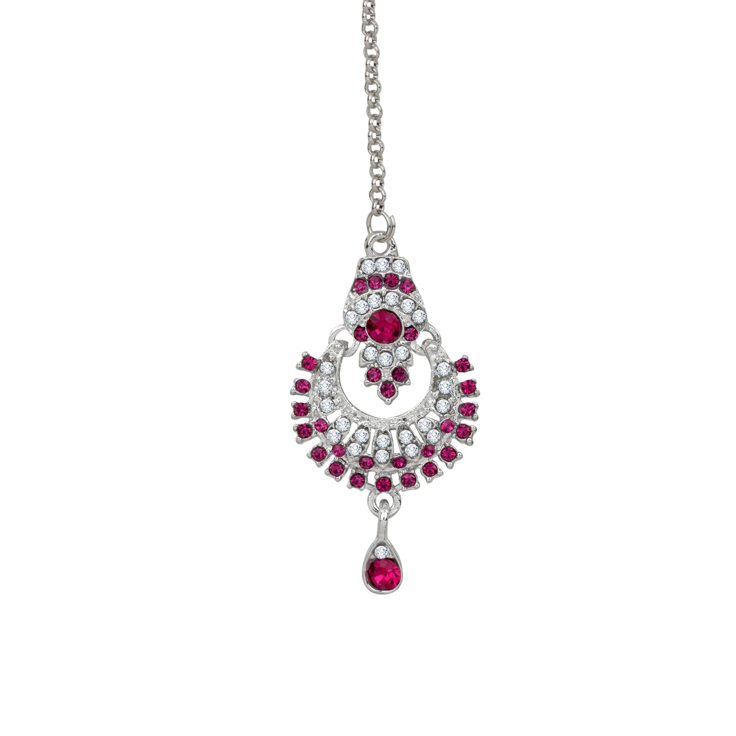 Atasi International Delightful Rhodium Silver Plated Alloy Choker Necklace Set For Women