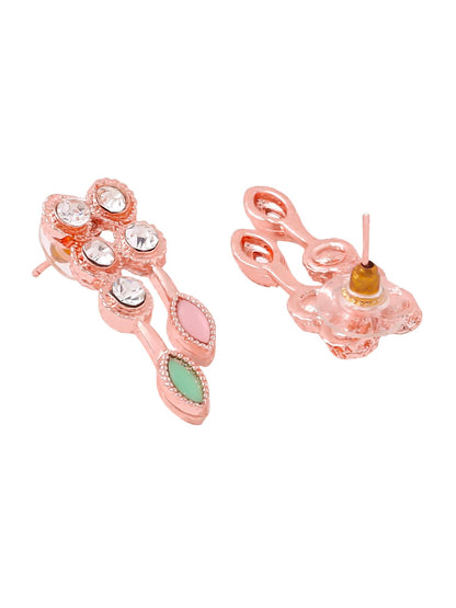 Yellow Chimes Jewellery Set for Women and Girls Crystal Bridal Jewellery Set for Wedding | Bridal Jewellery Set | Birthday Anniversary Gift for Girls & Women