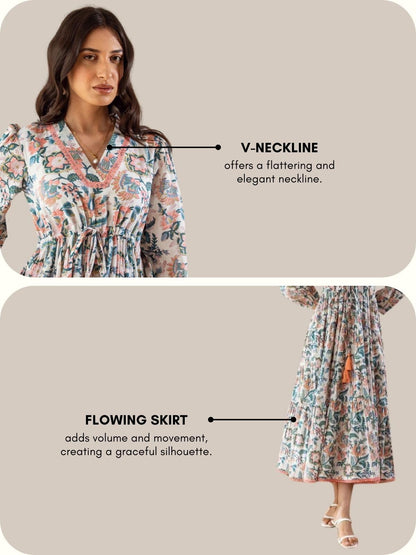 GRECIILOOKS Dress for Women Stylish | One Piece Dress for Women Long | Women Dress | Long Dress for Women | Maxi Dress for Women