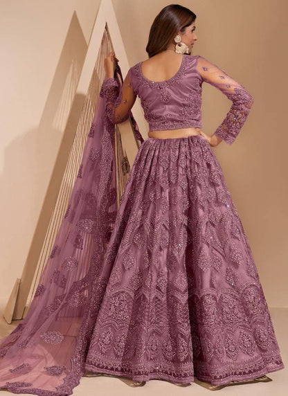 ZAALIMA FASHION Women's Semi Stitched satin blend Lehenga Choli with Embroidered Pattern Unstitched Blouse and Dupatta Set | Women's Lehenga Cholis