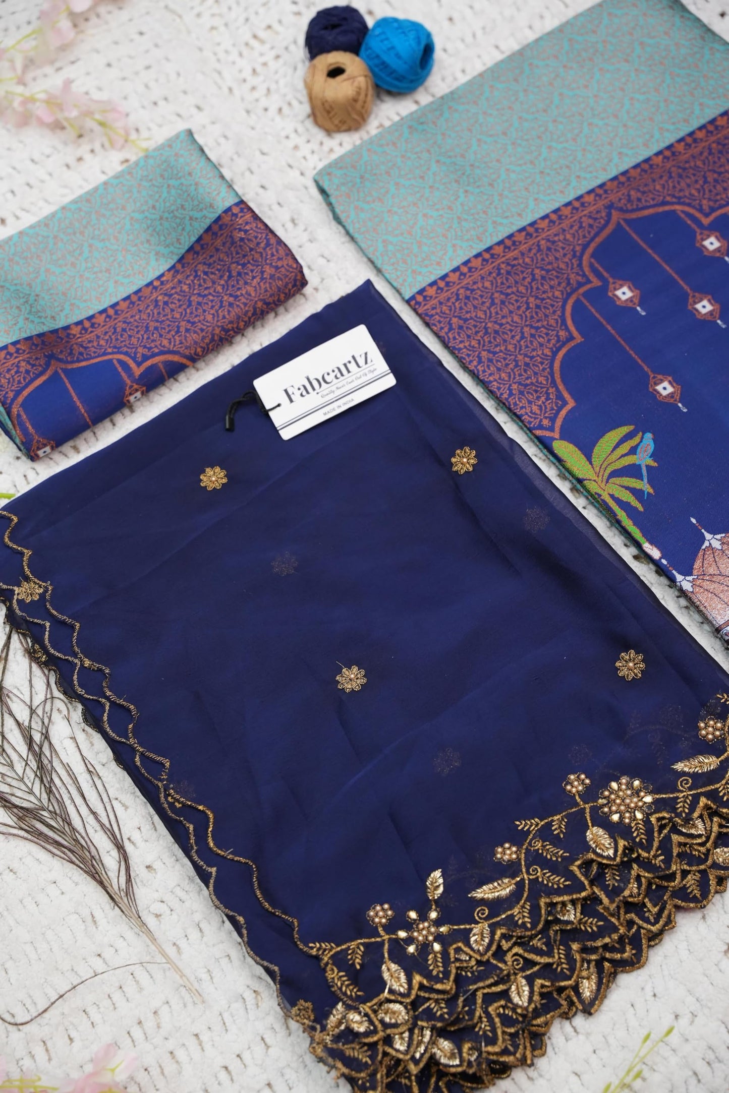 Traditional South India Half and Half Saree for Women