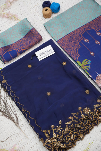 Traditional South India Half and Half Saree for Women