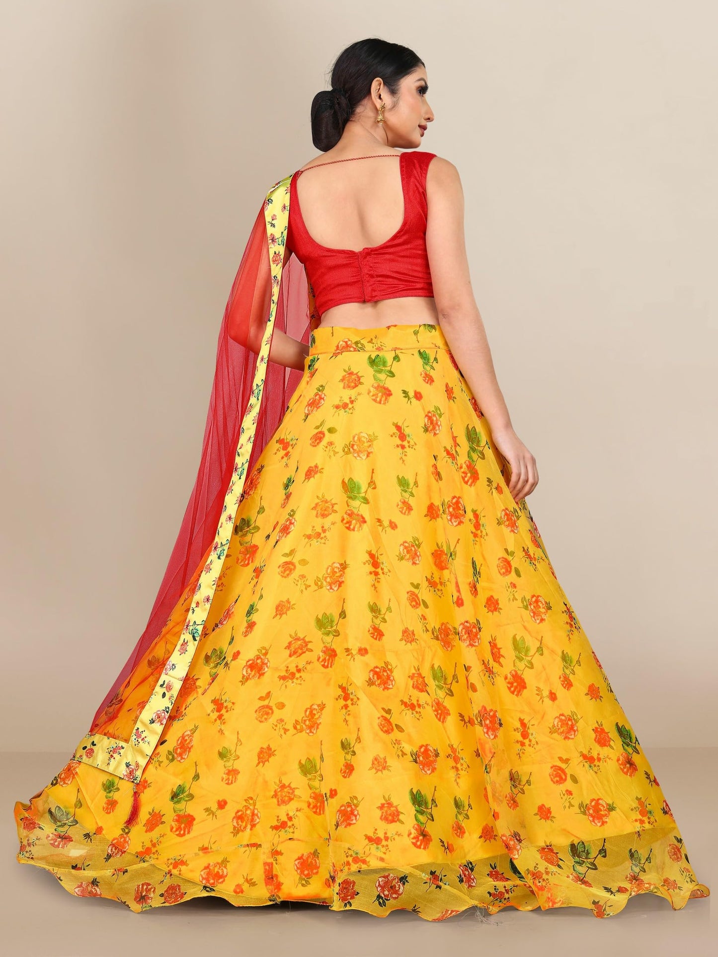 piludi Girls Fashion Lehenga Choli Ethnic Wear Stylist Digital Printed Lehenga | Choli & Dupatta Set, Pack Of 1