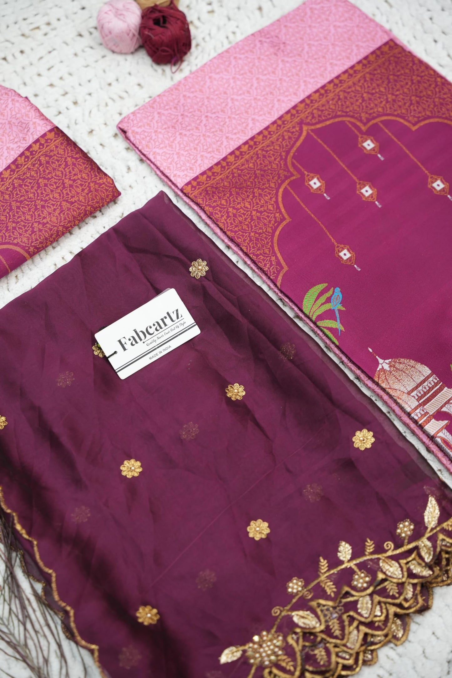 Traditional South India Half and Half Saree for Women