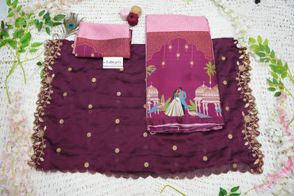 Traditional South India Half and Half Saree for Women