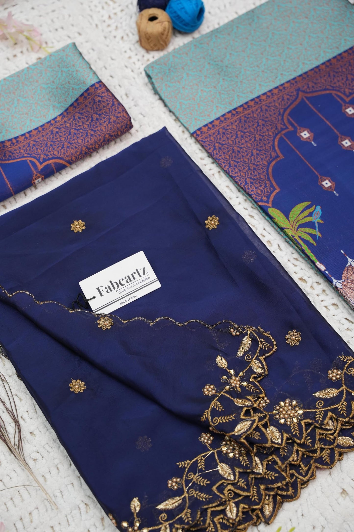 Traditional South India Half and Half Saree for Women