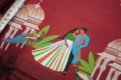 Traditional South India Half and Half Saree for Women