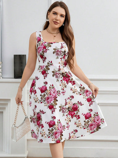 KATECLO Women's & Girls Midi Solid Cami Casual Dress