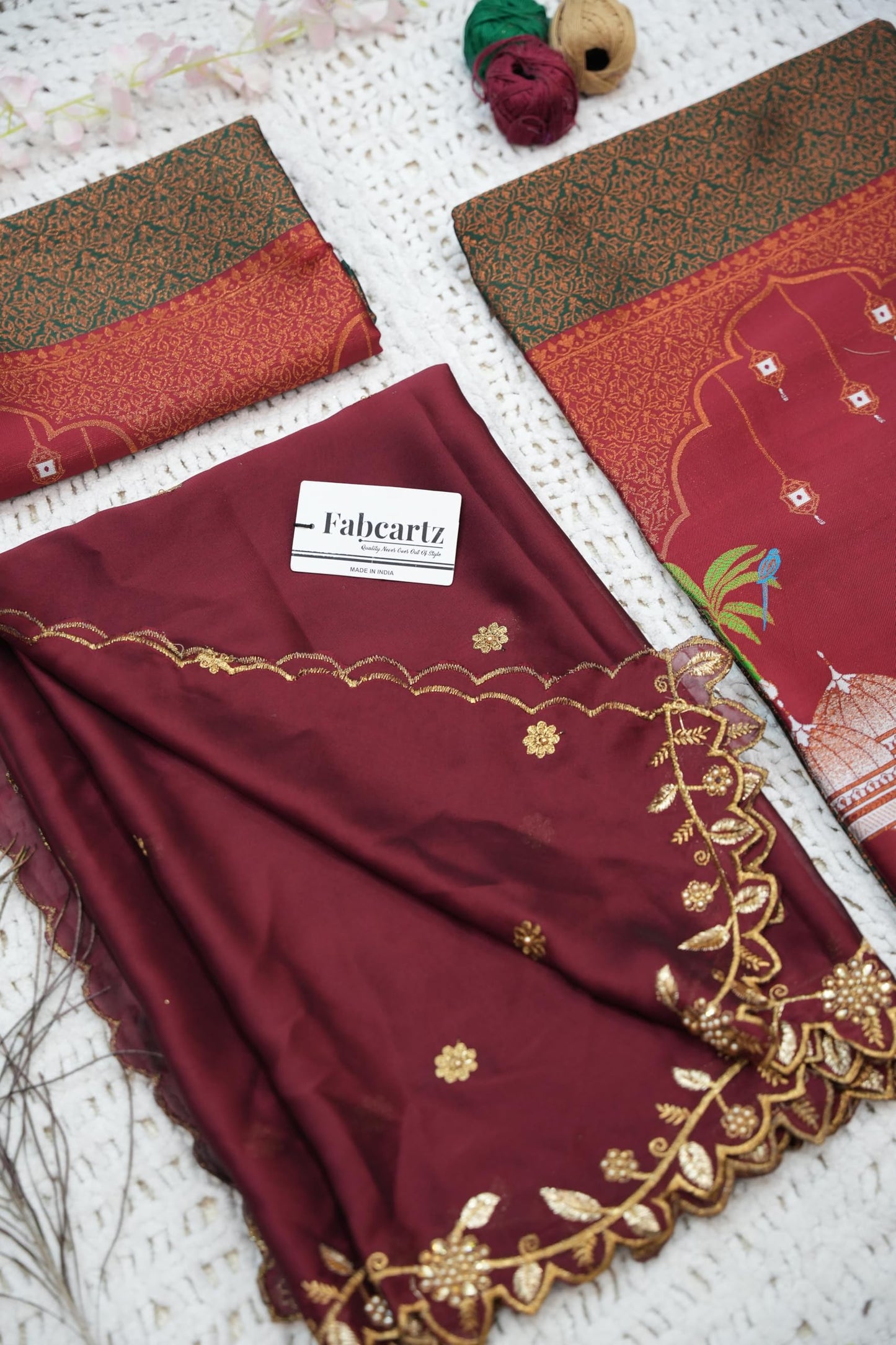 Traditional South India Half and Half Saree for Women