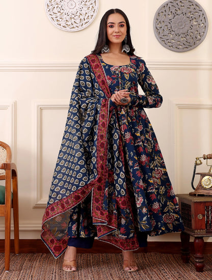 KLOSIA Women's Viscose Kurta and Pant with Dupatta Set