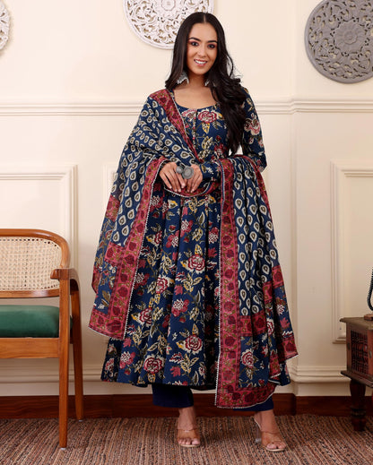 KLOSIA Women's Viscose Kurta and Pant with Dupatta Set